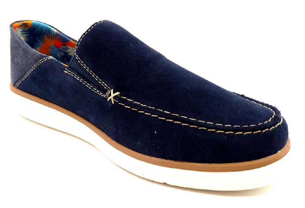 RIEKER Komfort Slipper blau