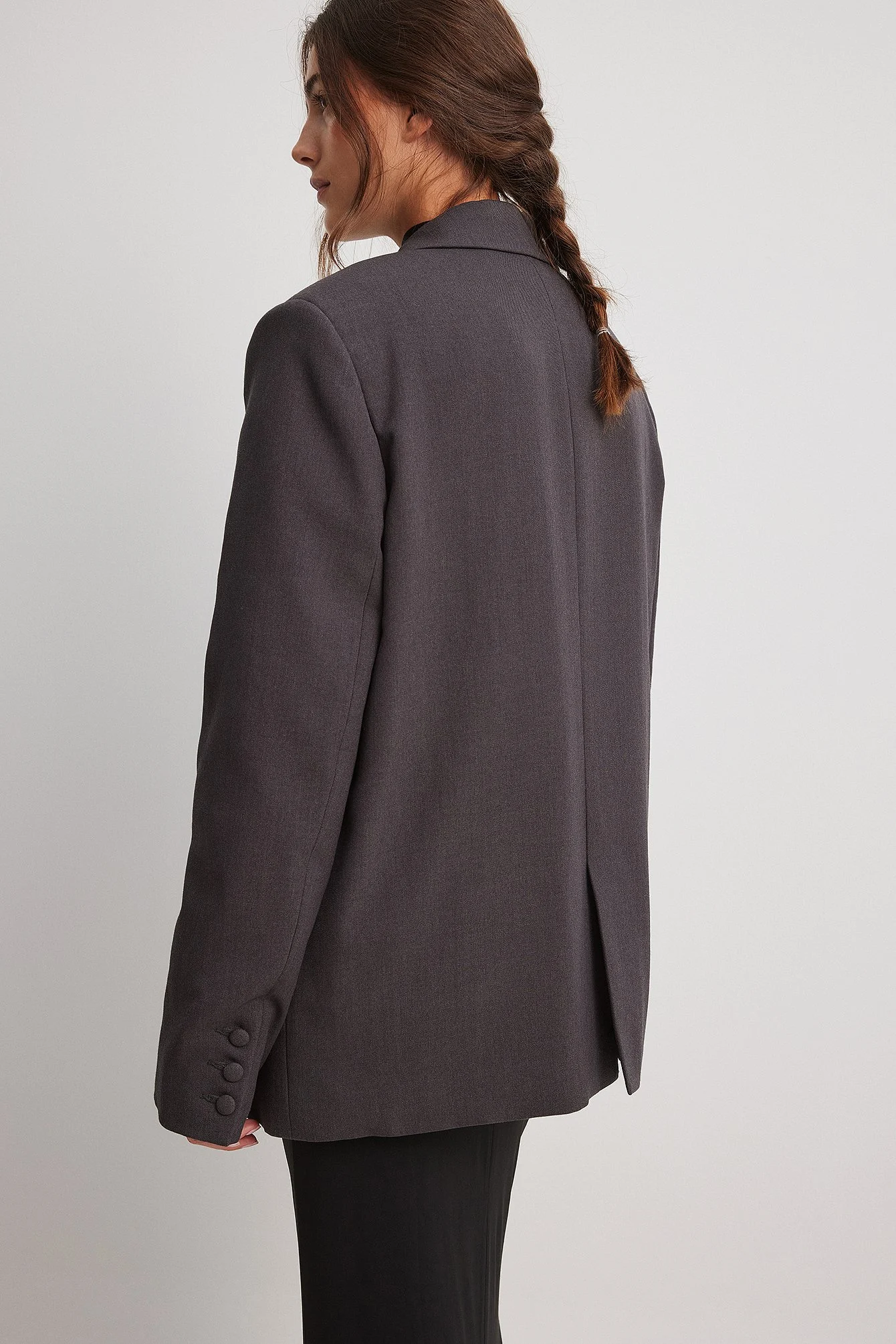 Gefütterte Oversize-Blazerjacke
