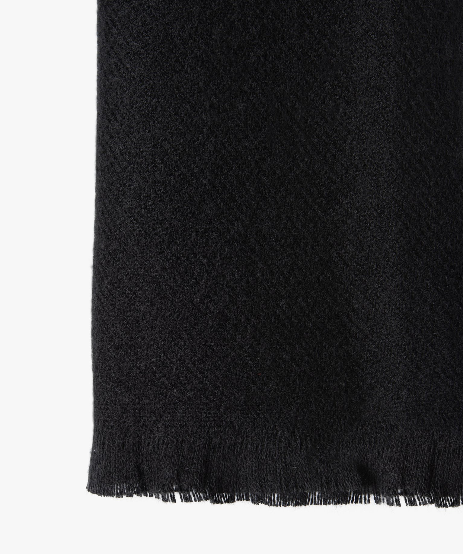 écharpe femme unie en maille douce noir | GEMO
