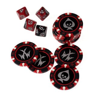 Wild West Exodus: Fortune Chips & Dice Set