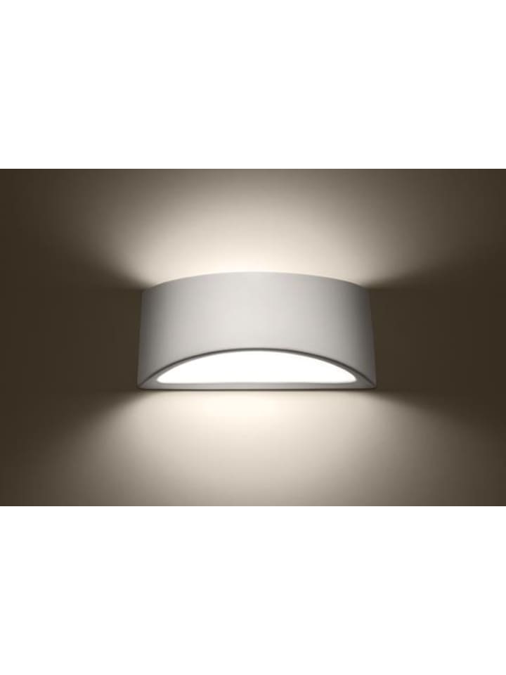 Nice Lamps Wandleuchte, lackiert VIXEN weiß glänzend (L)31,5cm (B)9,5cm (H)14,5cm günstig kaufen onesize