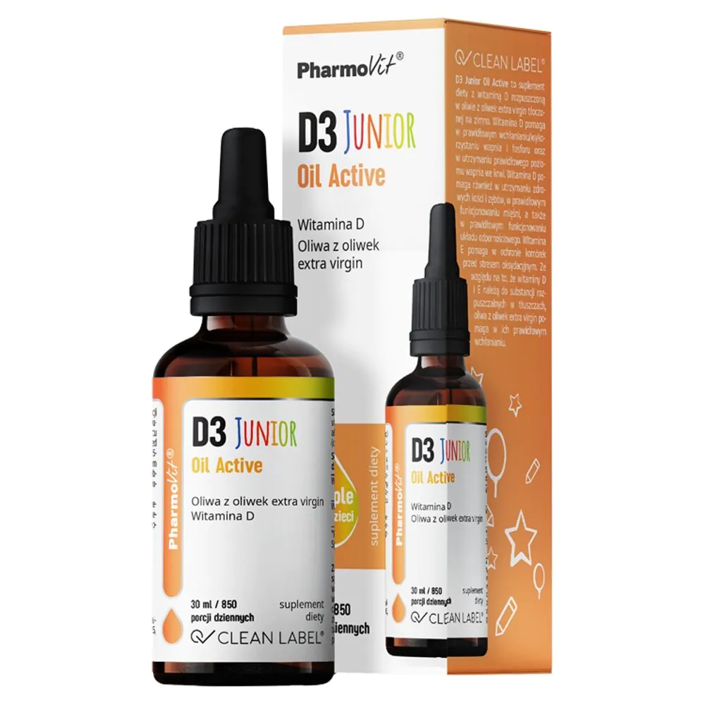 PharmoVit Clean Label D3 Junior Oil Active Drops