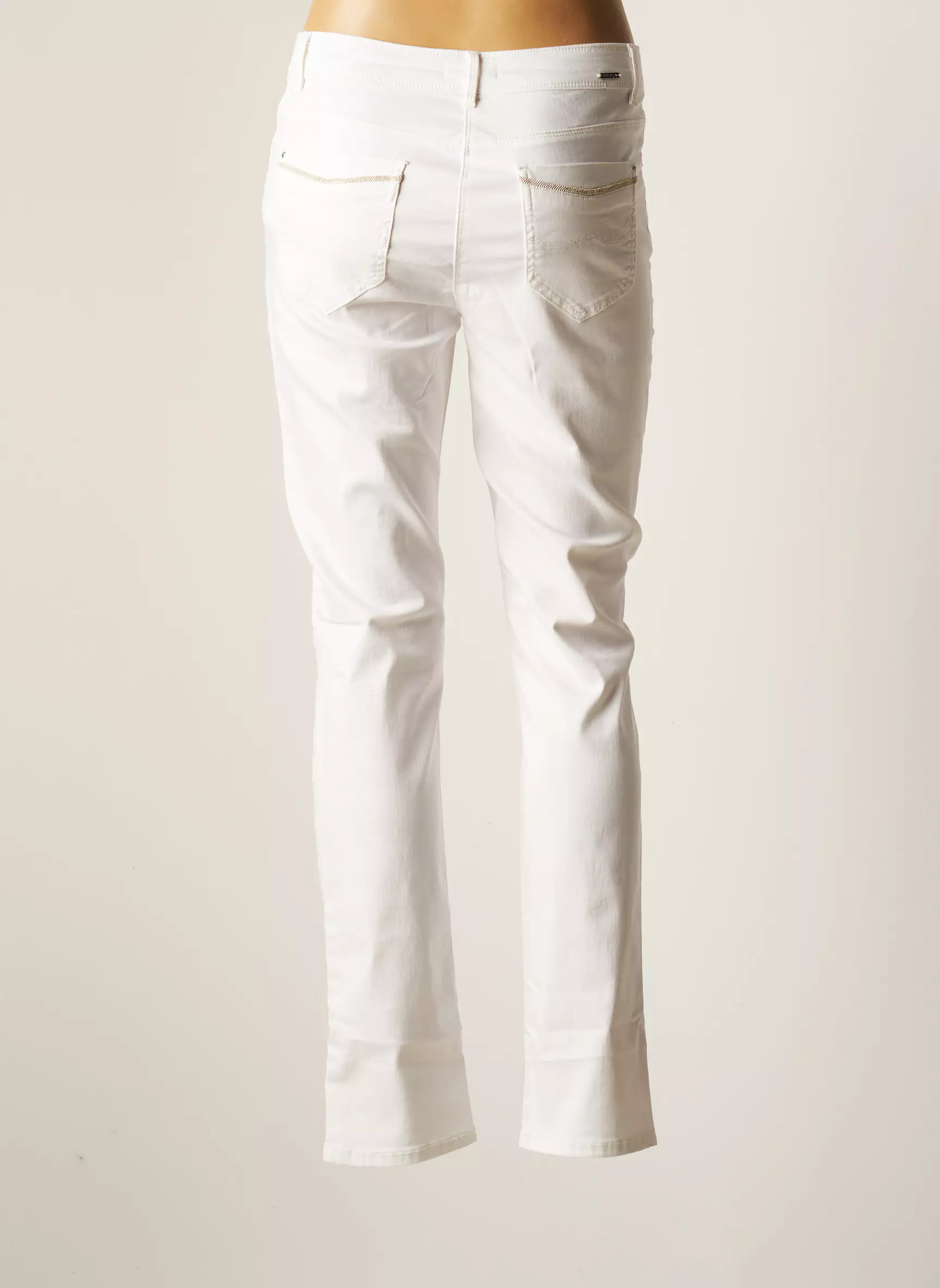 Diane Laury Pantalons Slim Femme couleur blanc