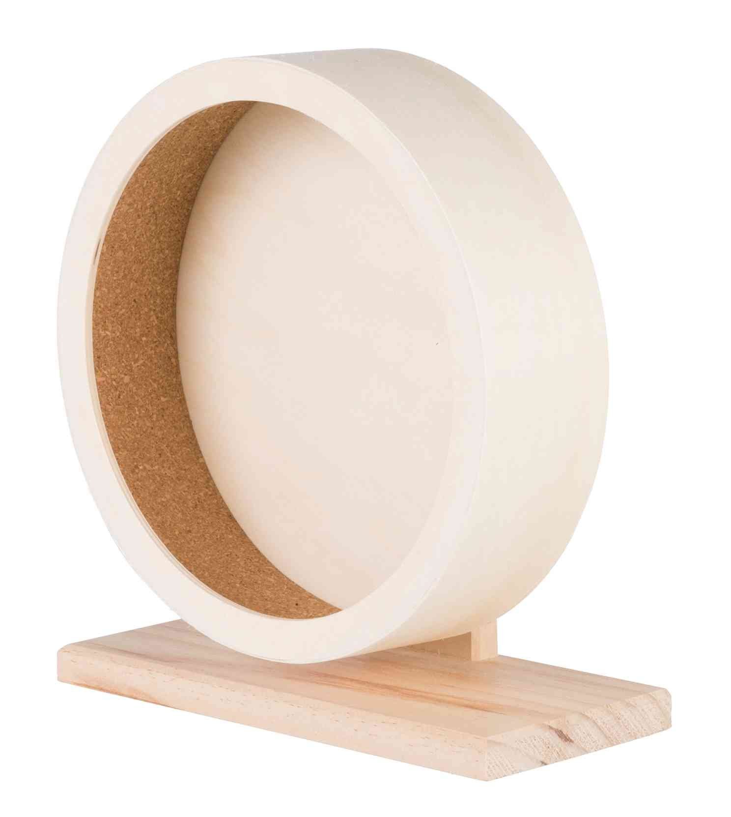 TRIXIE Tierlaufrad Trixie Laufrad aus Holz mit Kork Durchmesser: 21 cm