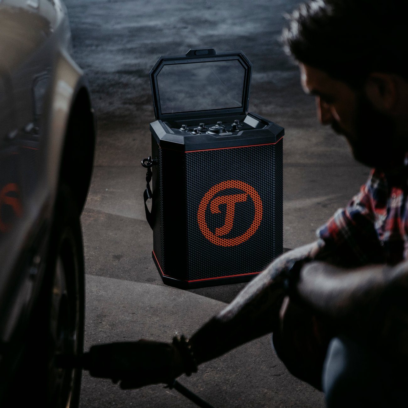 Teufel ROCKSTER AIR Wireless Lautsprecher (Bluetooth, 72 W, Integrierte Power-Bank- und Auto-On-Off-Funktion)