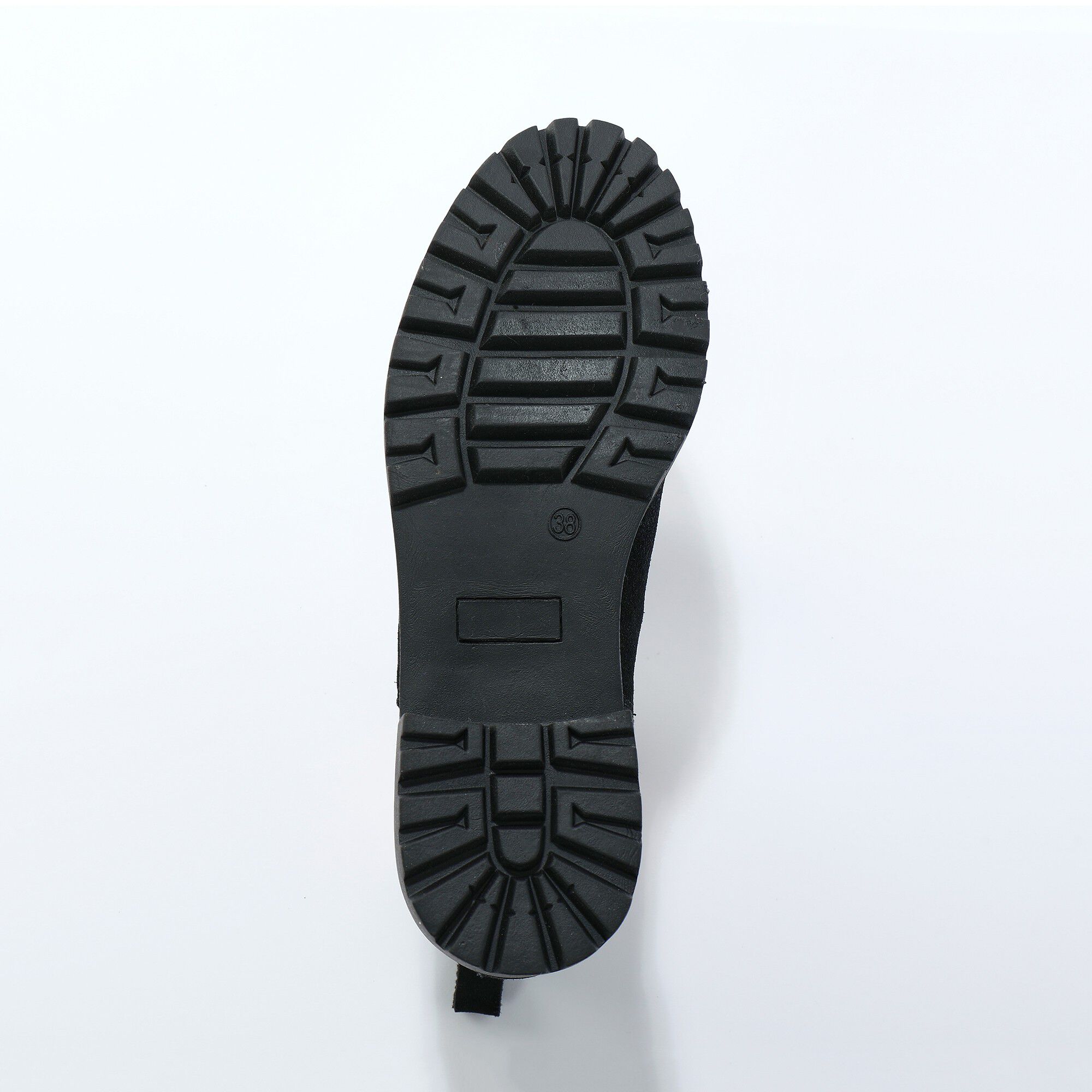 Boots chelsea croûte de cuir, semelle crantée épaisse