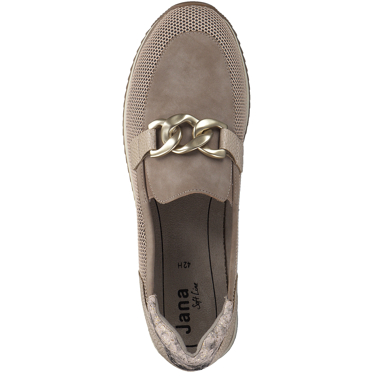Jana Shoes 24766, Mokassins, Damen, Beige