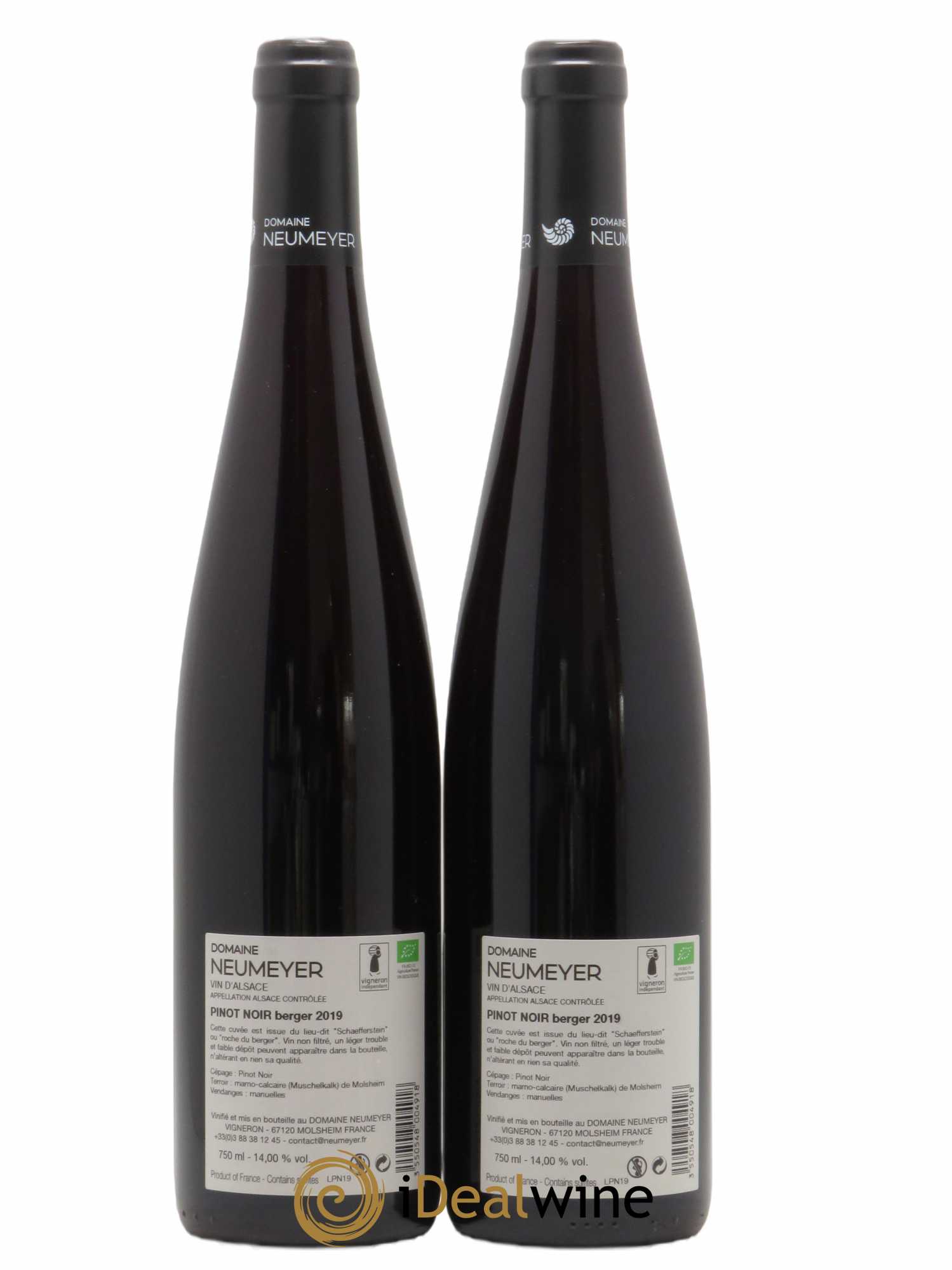 Pinot Noir Neumeyer Berger 2019 - Lot de 2 Bouteilles