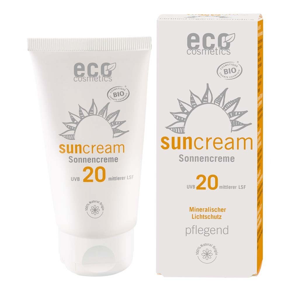 Eco Cosmetics Sonnenschutzcreme Sonnencreme - LSF20 75ml
