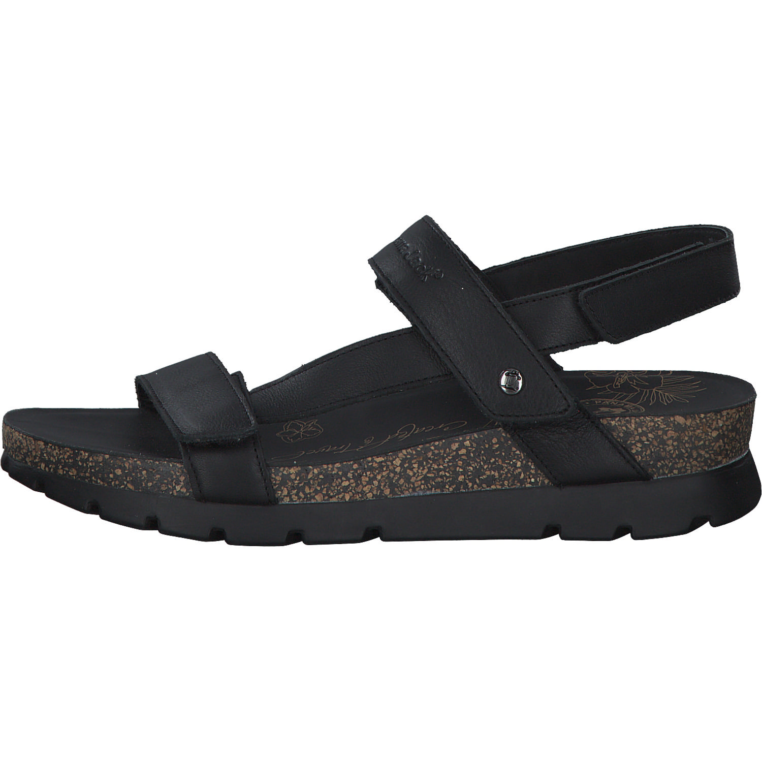 Panama Jack Selma B, Keilsandaletten, Damen, Schwarz