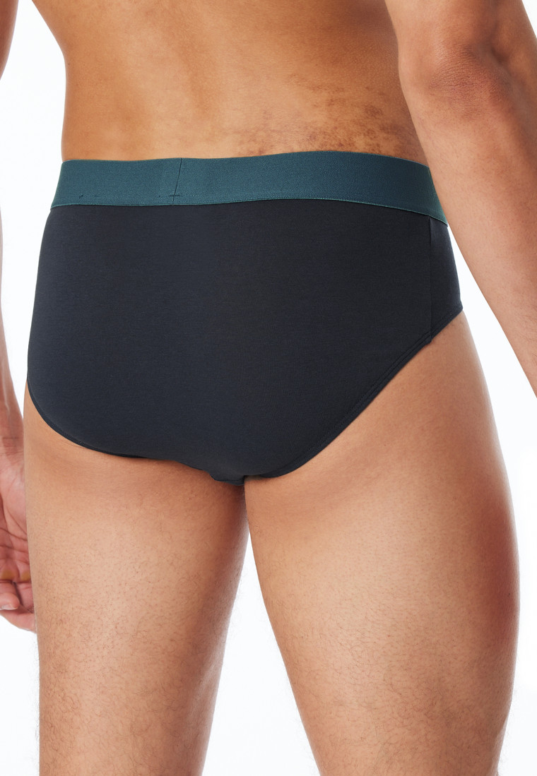 Rio-Slips 3er-Pack Organic Cotton Webgummibund mehrfarbig - 95/5