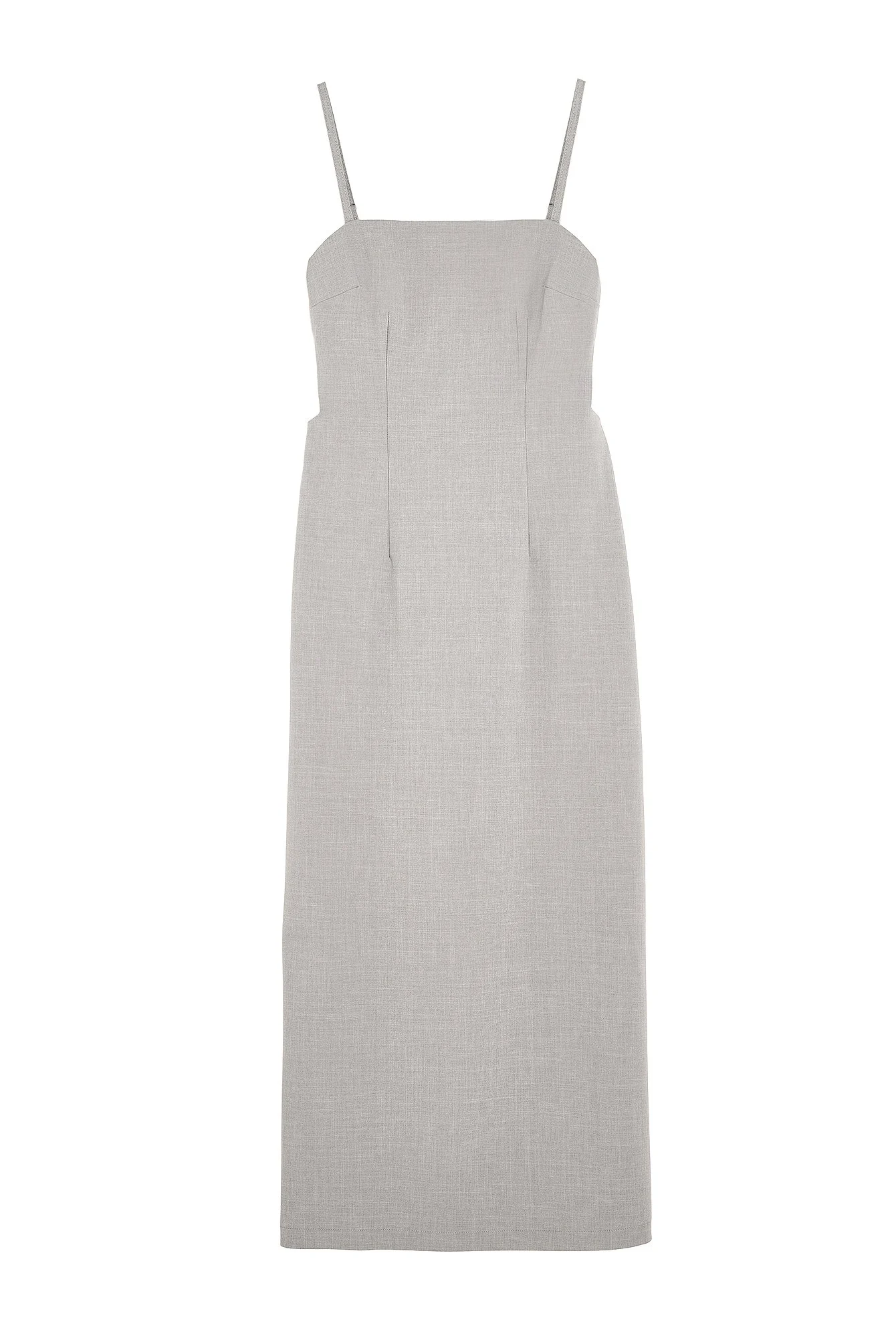 Midikleid mit seitlichen Riemendetails