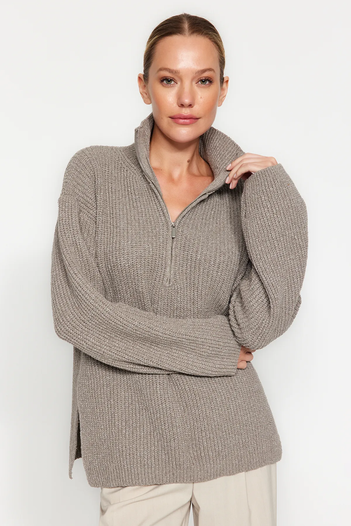 Trendyol Collection  Vizon Care Collection Oversize-Strickpullover TWOAW24KZ01119