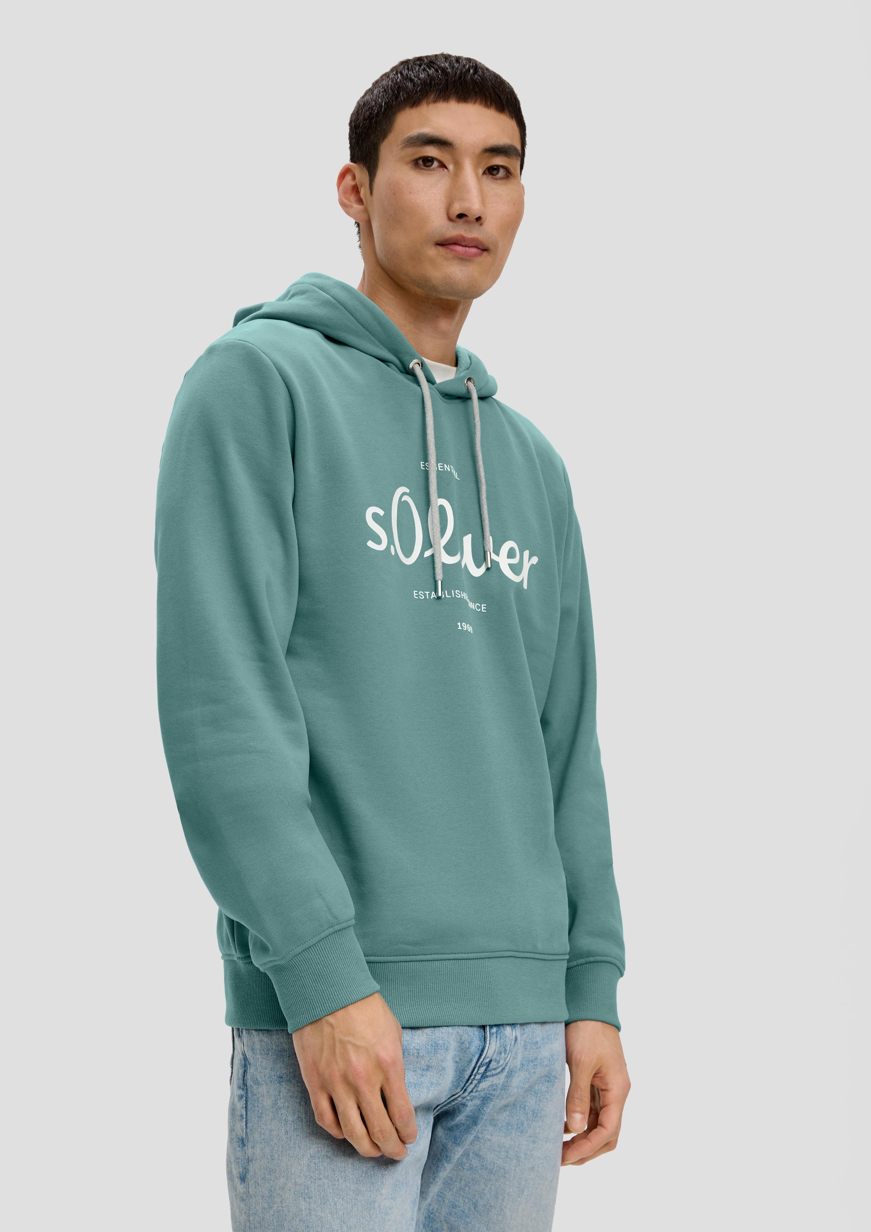 Sweatshirt mit gummiertem Label-Print  2138654-65D1