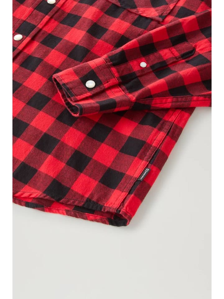 Woolrich Hemd in Rot/ Schwarz günstig kaufen