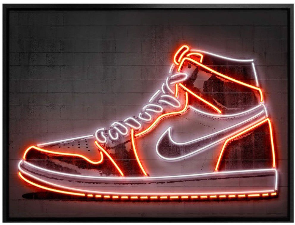 Wall-Art Poster Mielu Nike Schuh Neon Sneaker, Schuh (1 St), Poster, Wandbild, Bild, Wandposter