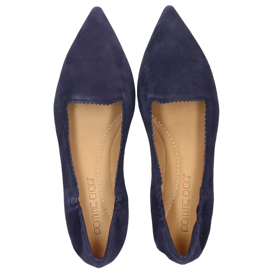 Pomme D`OR - Ballerinas 1726I Veloursleder - blau