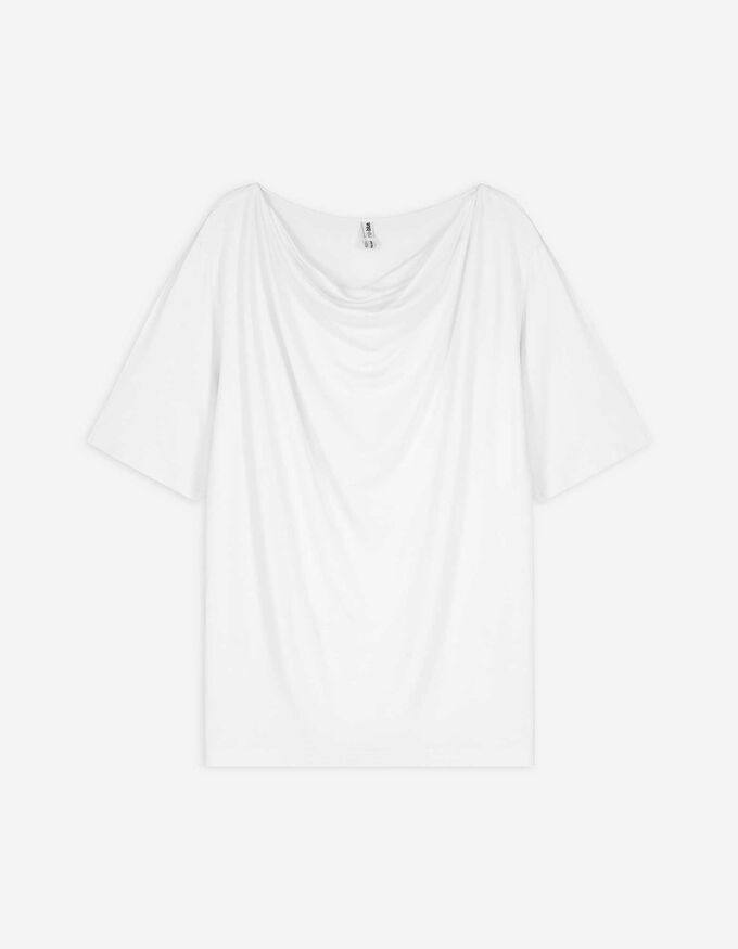 T-Shirt - Wasserfall-Ausschnitt