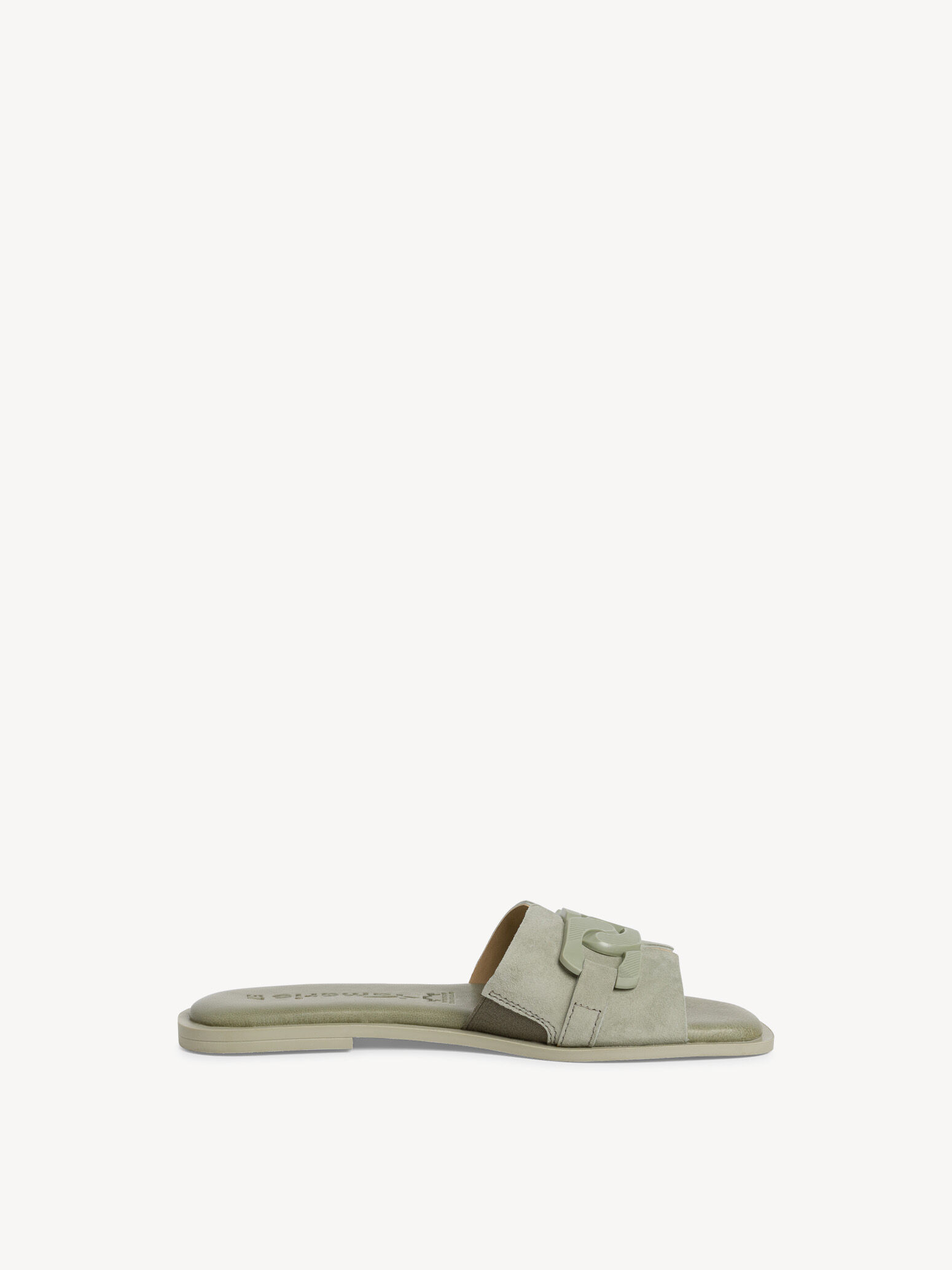 Mule en cuir - vert