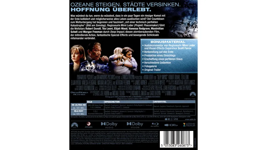 Deep Impact  (4K Ultra HD) (+ Blu-ray)