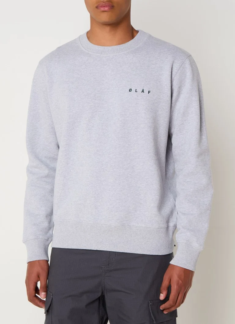OLAF Scribble Face sweater with logo and back print