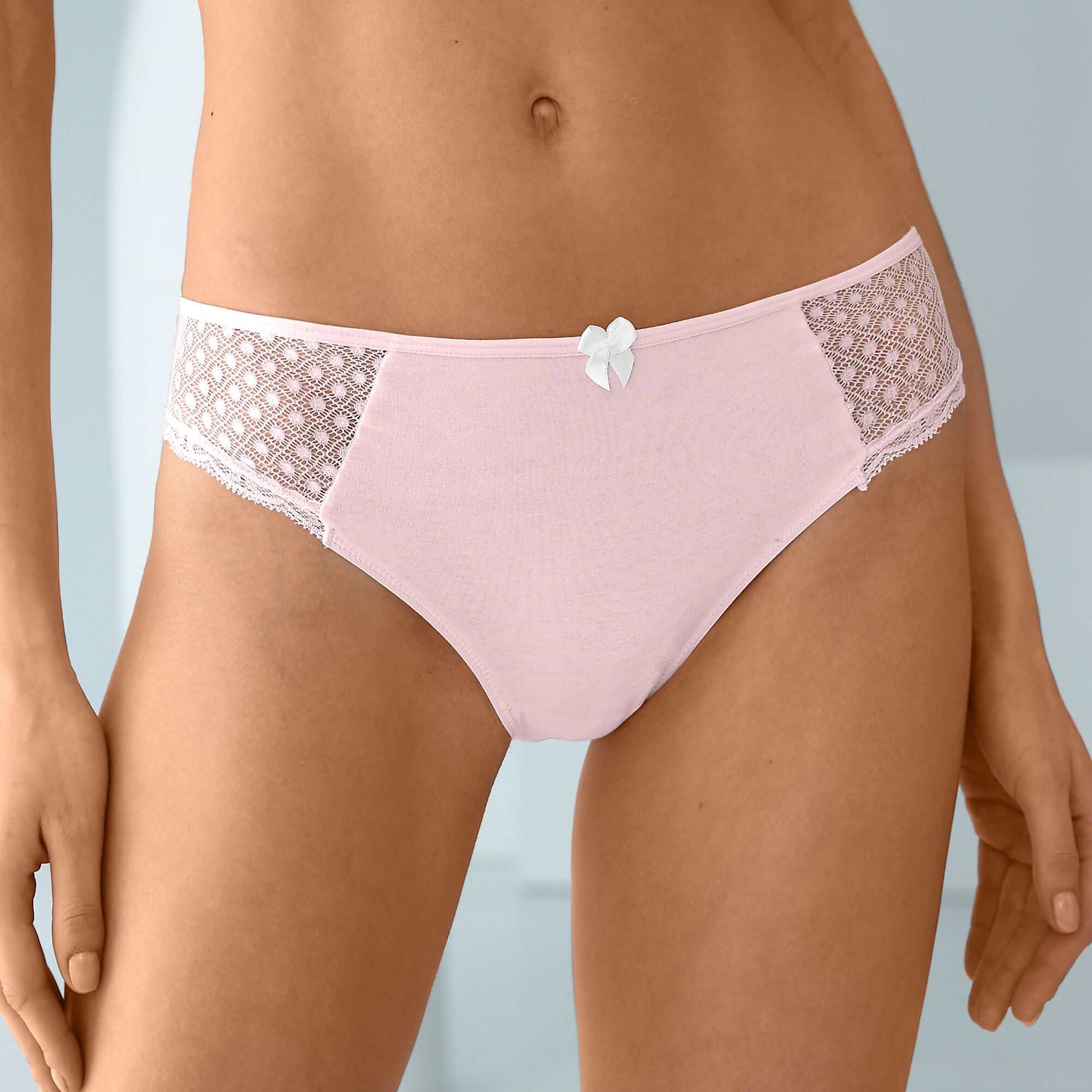 Culotte midi dentelle coton uni Tropea