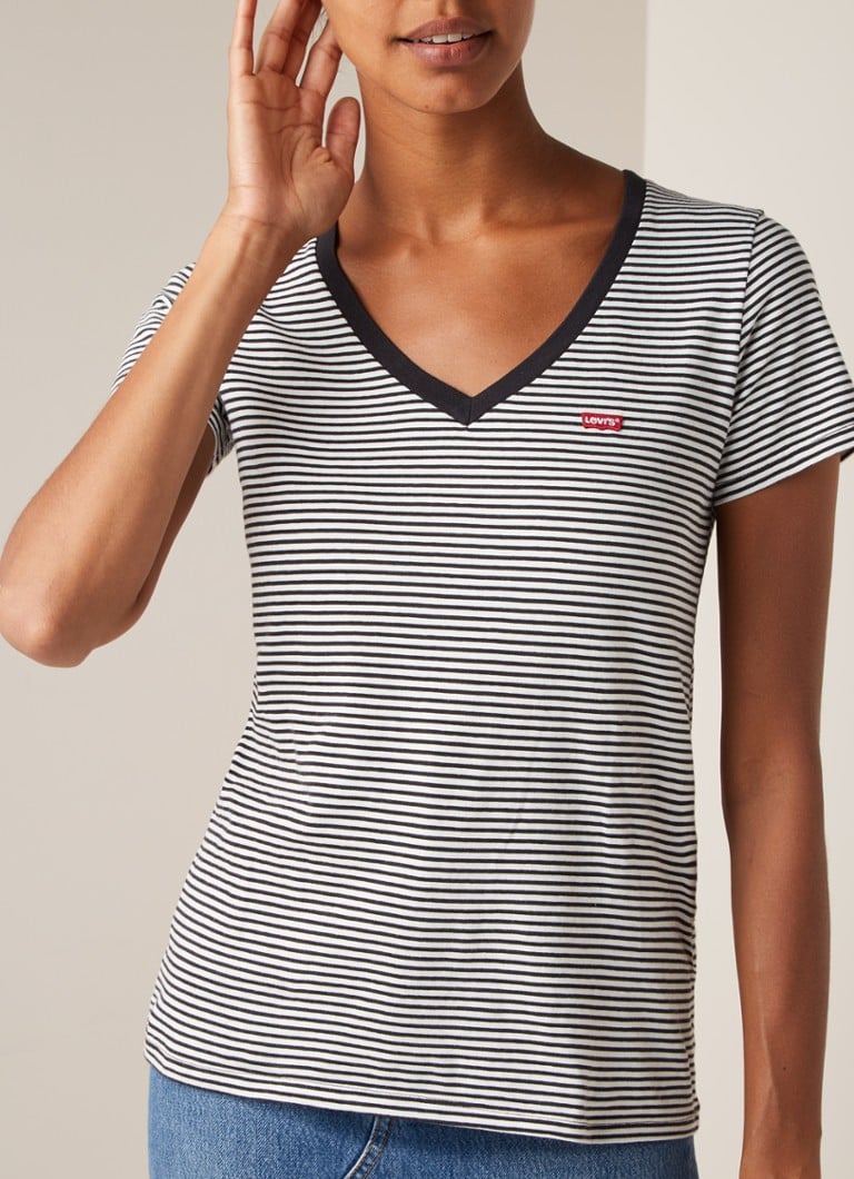 T-shirt Levi's Perfect con logo e stampa a righe