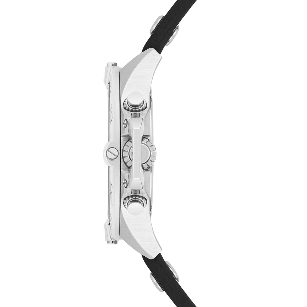 Spears & Walker Montre à quartz Varus II Argent Cuir véritable en Noir Montre