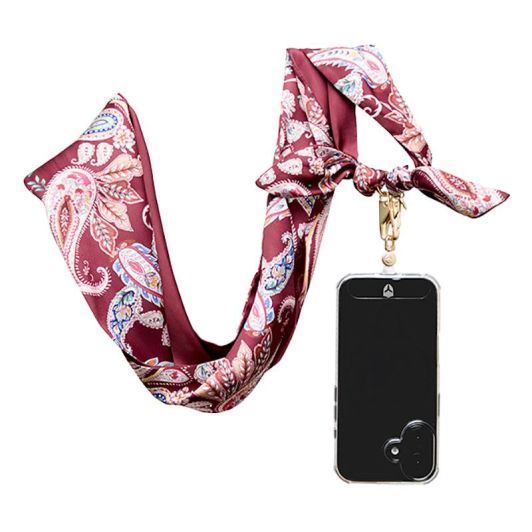 Șnur de gât pentru smartphone FORCE POWER Bandana Bordeaux