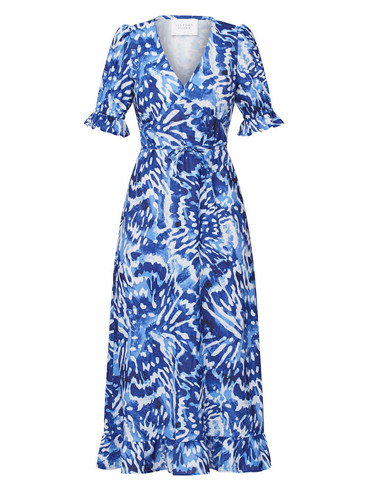 SisterS point Kleid in Blau/ Weiß günstig kaufen
