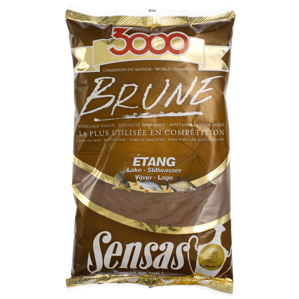 Amorce Sensas Brune 3000 Etang 1 kg