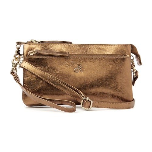 Kabelka dR Amsterdam Clutch metalická zlatá