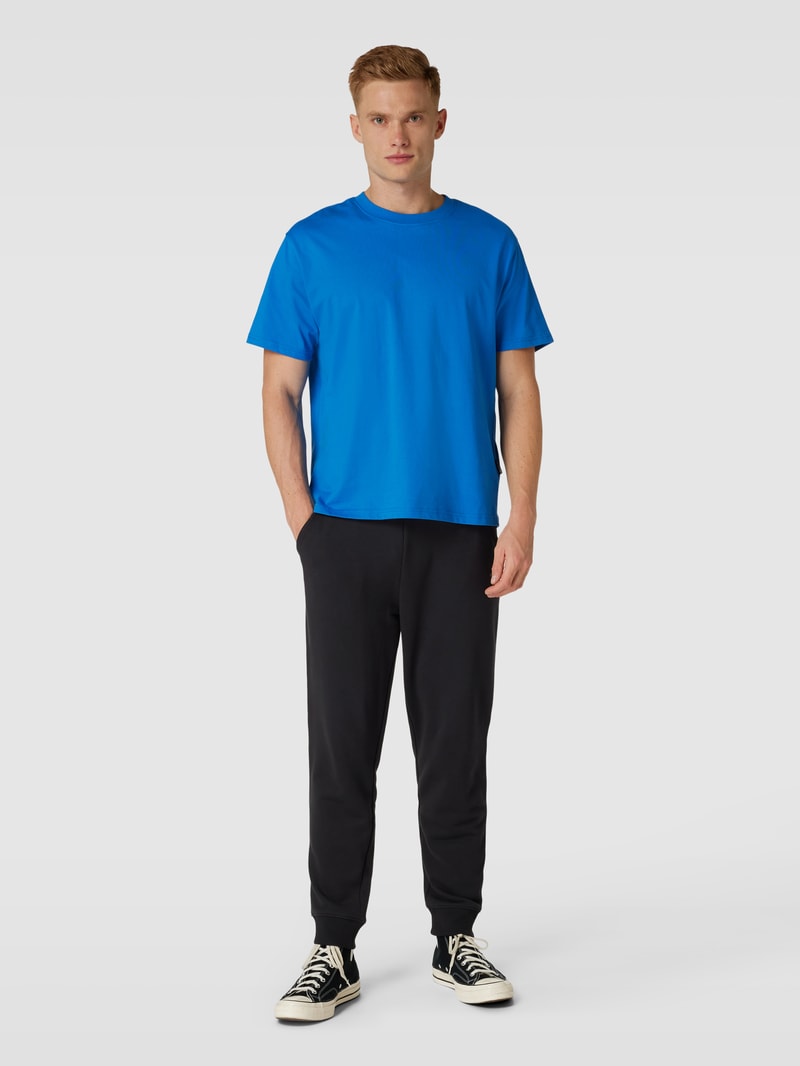 Sweatpants mit Label-Stitching Modell 'SHIELD' in schwarz