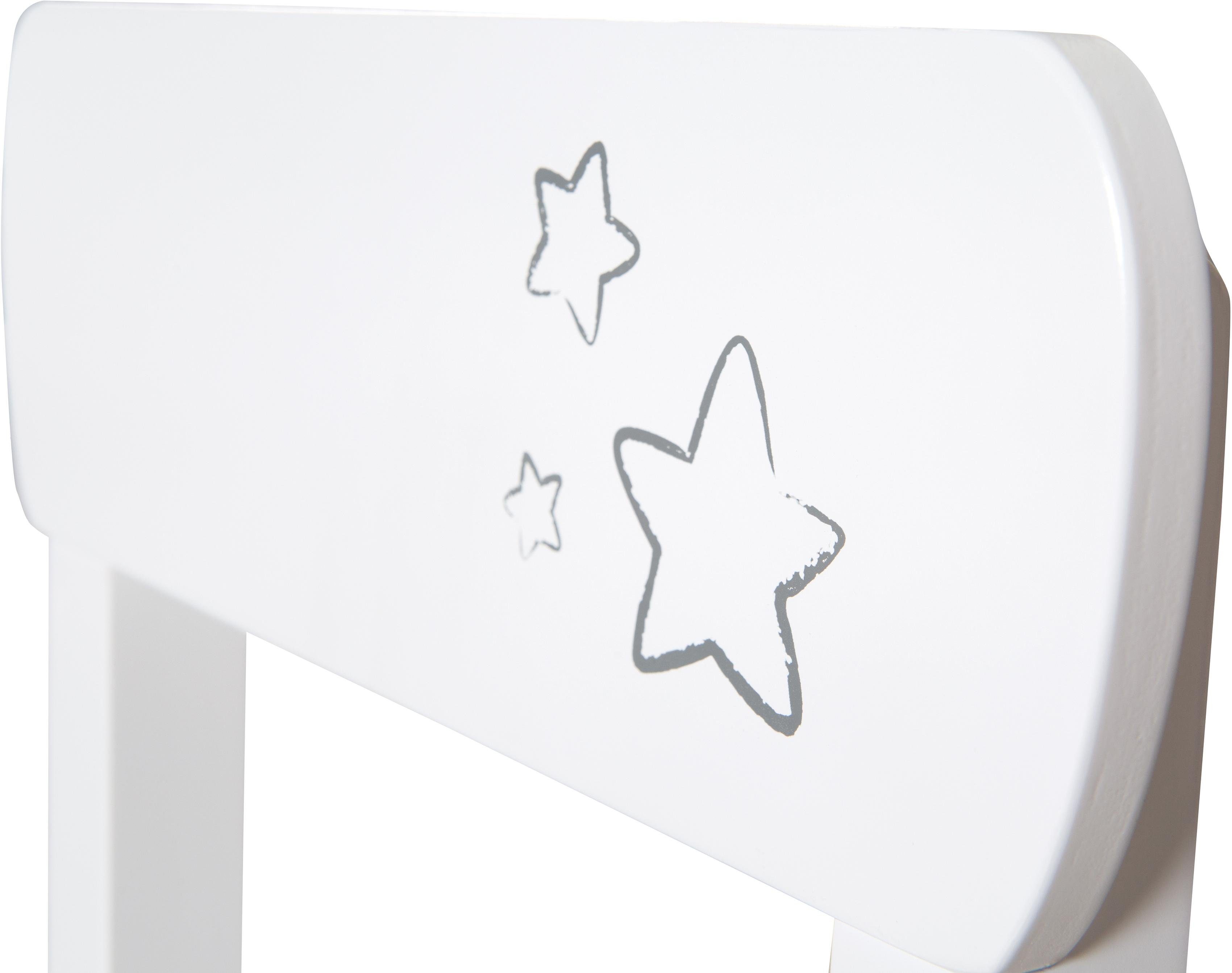 roba® Kindersitzgruppe Little Stars, weiß, (3-tlg)