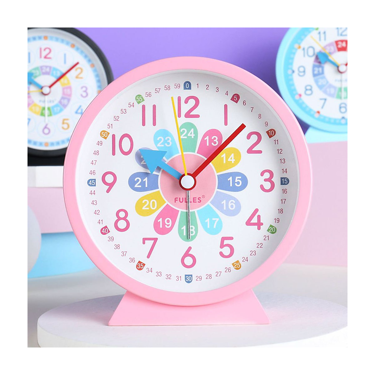 4 Zoll Kinder frühes Lernen Anerkennung Zeit kleine Wecker kreative Cartoon stille Uhr Wecker