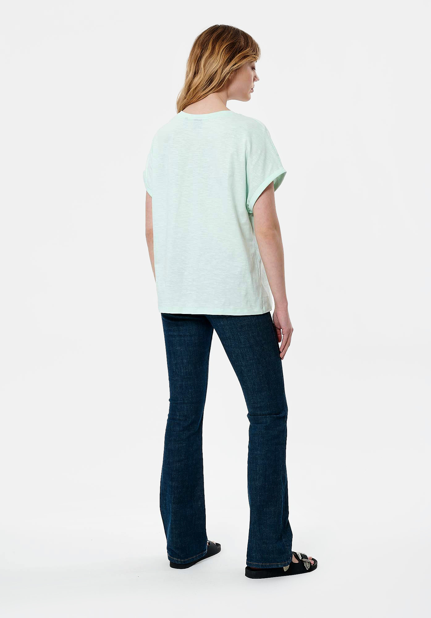 JOULI  T-shirt bleu Femme en 100% coton
