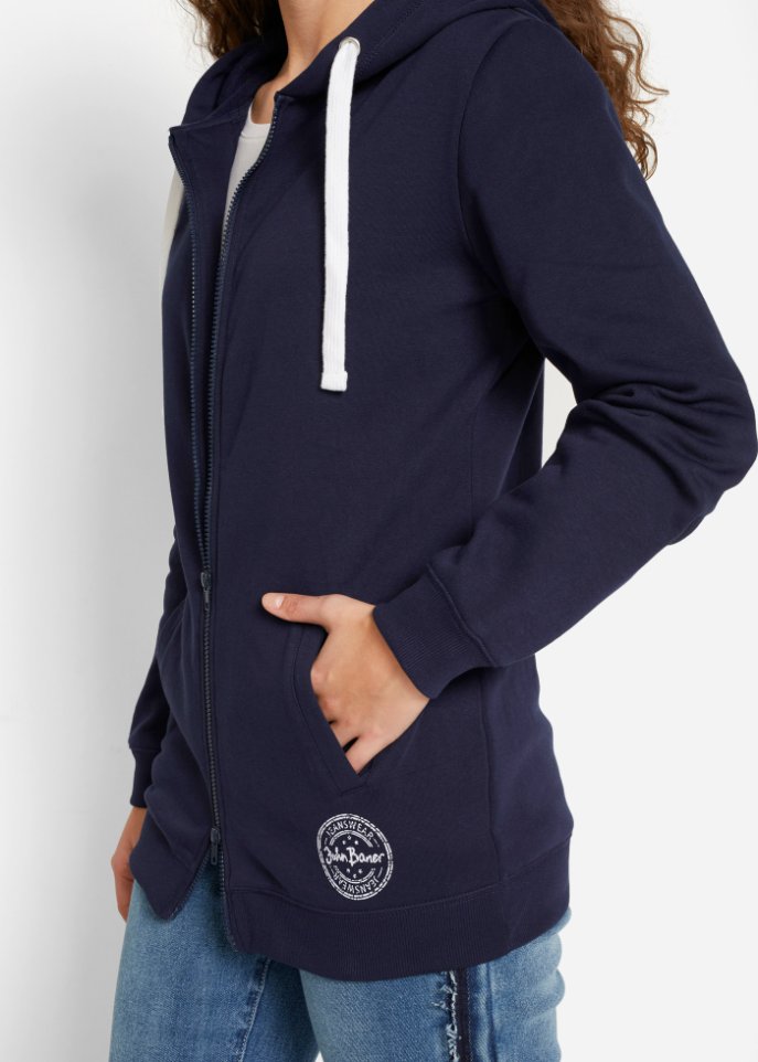 Long-Sweatjacke