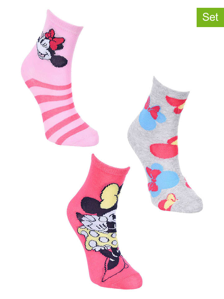 Disney Minnie Mouse 3er-Set: Socken 