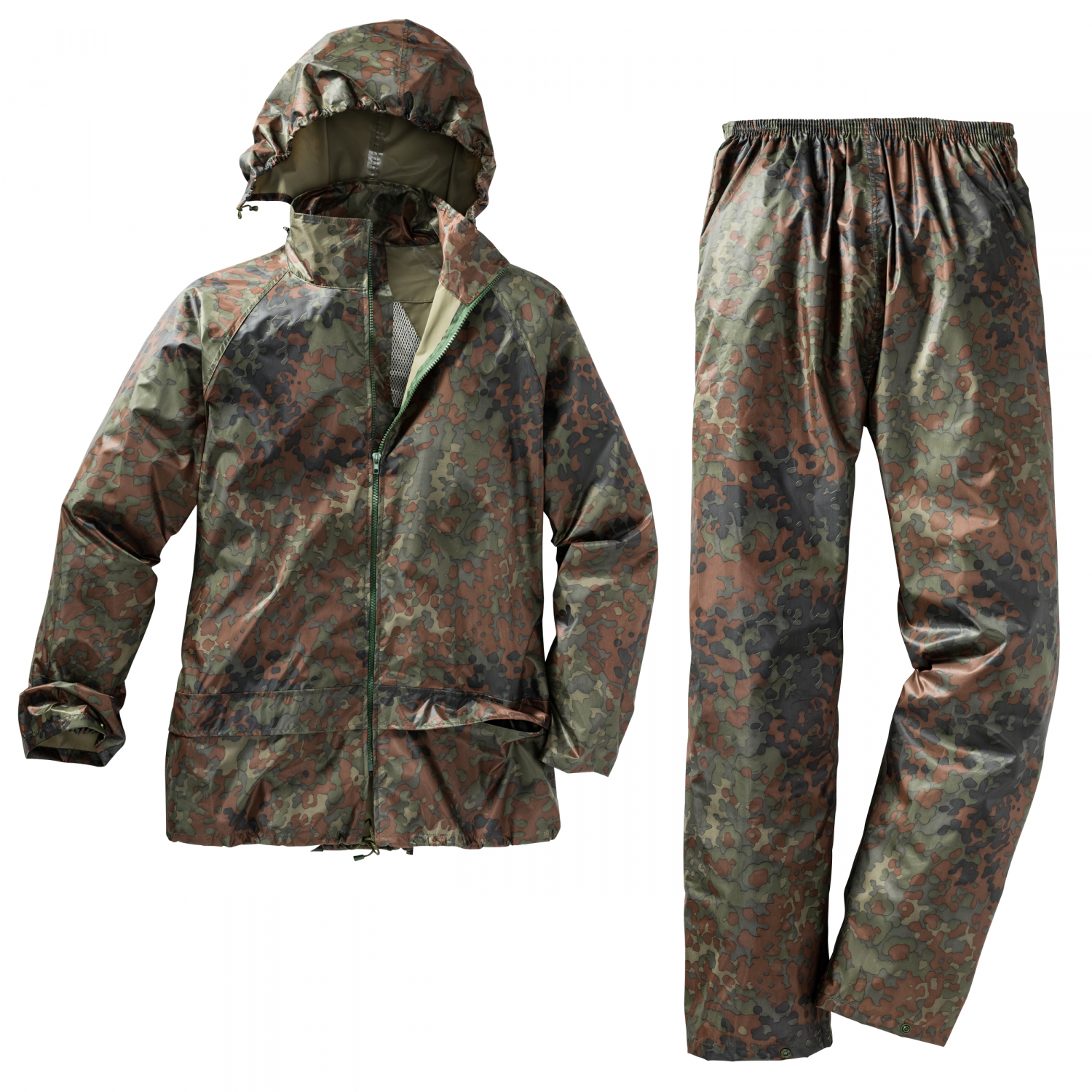 il Lago Basic Herren Regenanzug Camou