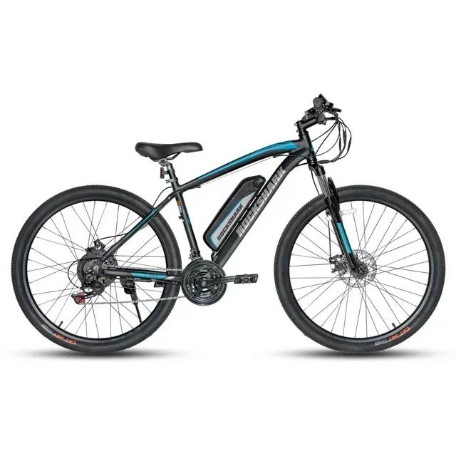 Hiland Rockshark Electric Bike Electric Mountain Bike Aluminum 26/27.5 inch 350W 20MPH Adults E-Bike Shimano 21 Speed Disc Brake Suspension Fork with 36V 10.4Ah Removable Battery