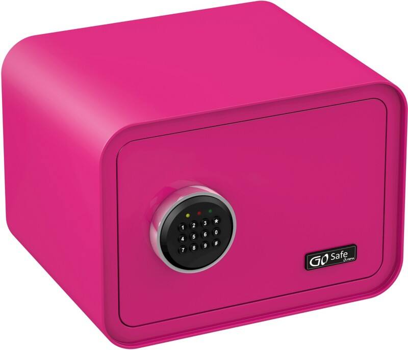 Olympia Einbruchschutztresor GoSafe 100 Pink 260 x 350 x 350 mm Elektronisch