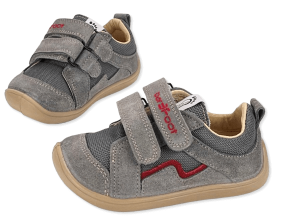 bar3foot Elf ~ Dakota LowCut Sneaker ~ Grau