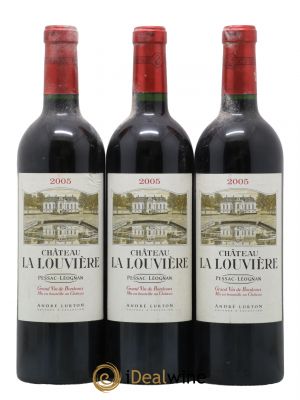 Château la Louvière  2005 - Lot de 3 Bouteilles