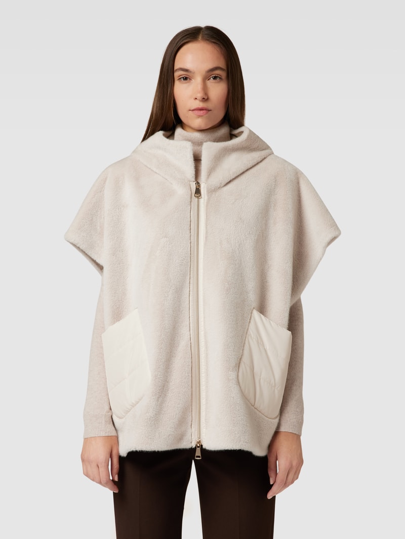 Jacke mit Kunstfell in offwhite