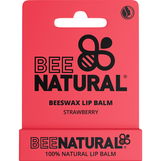 BEE Natural Lip Balm Strawberry-Erdbeere  4.2 g  Stifte