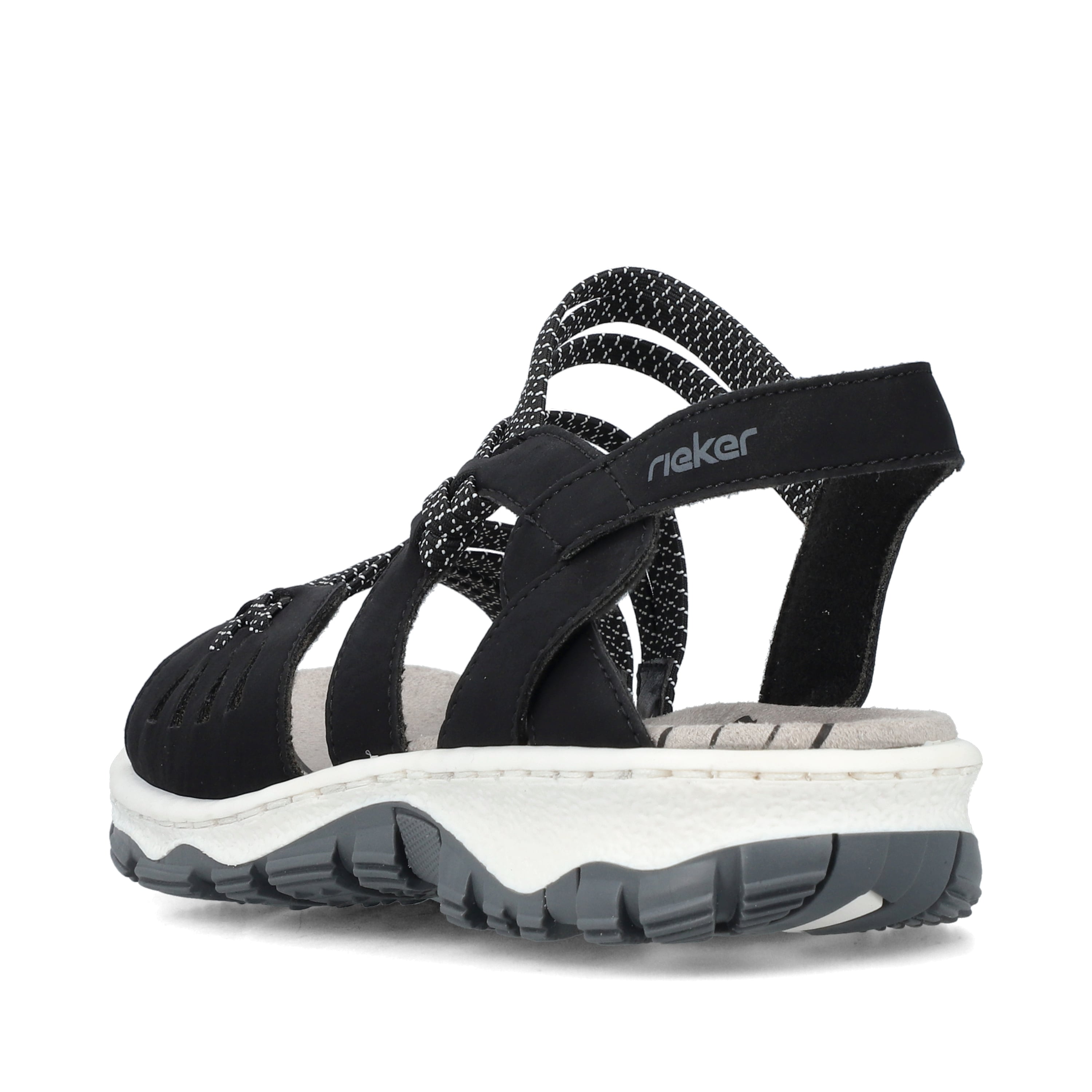Rieker Damen Trekkingsandalen asphaltschwarz