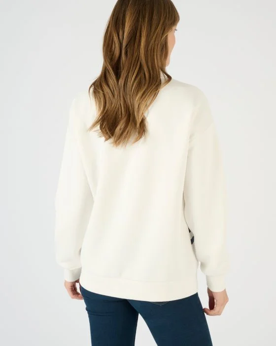 Sweat-shirt rayé chaud éclair velours Thermolactyl
