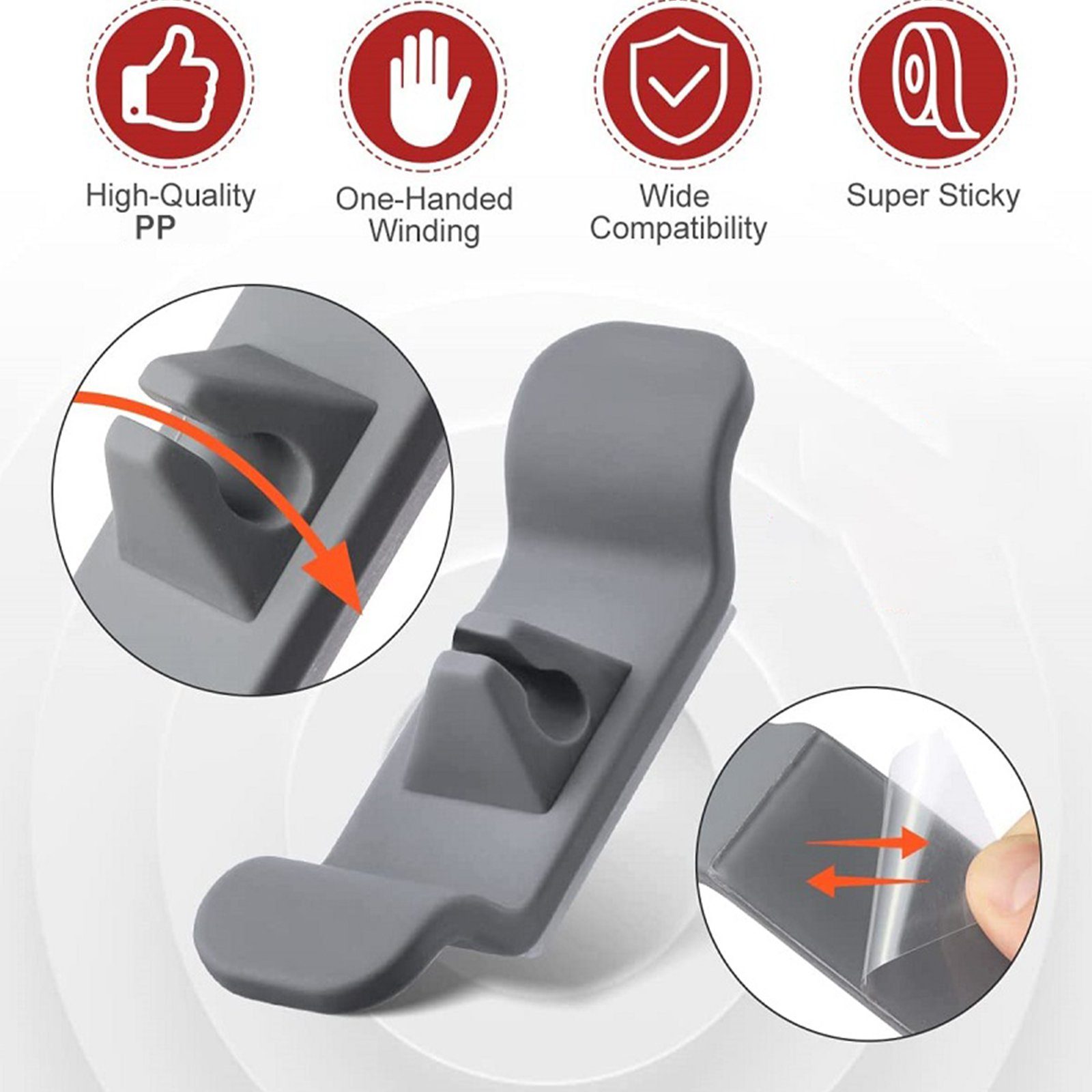 Beyamis Allzweckkiste 4er-Pack Kabel-Organizer für Kleingeräte, Kaffeemaschine