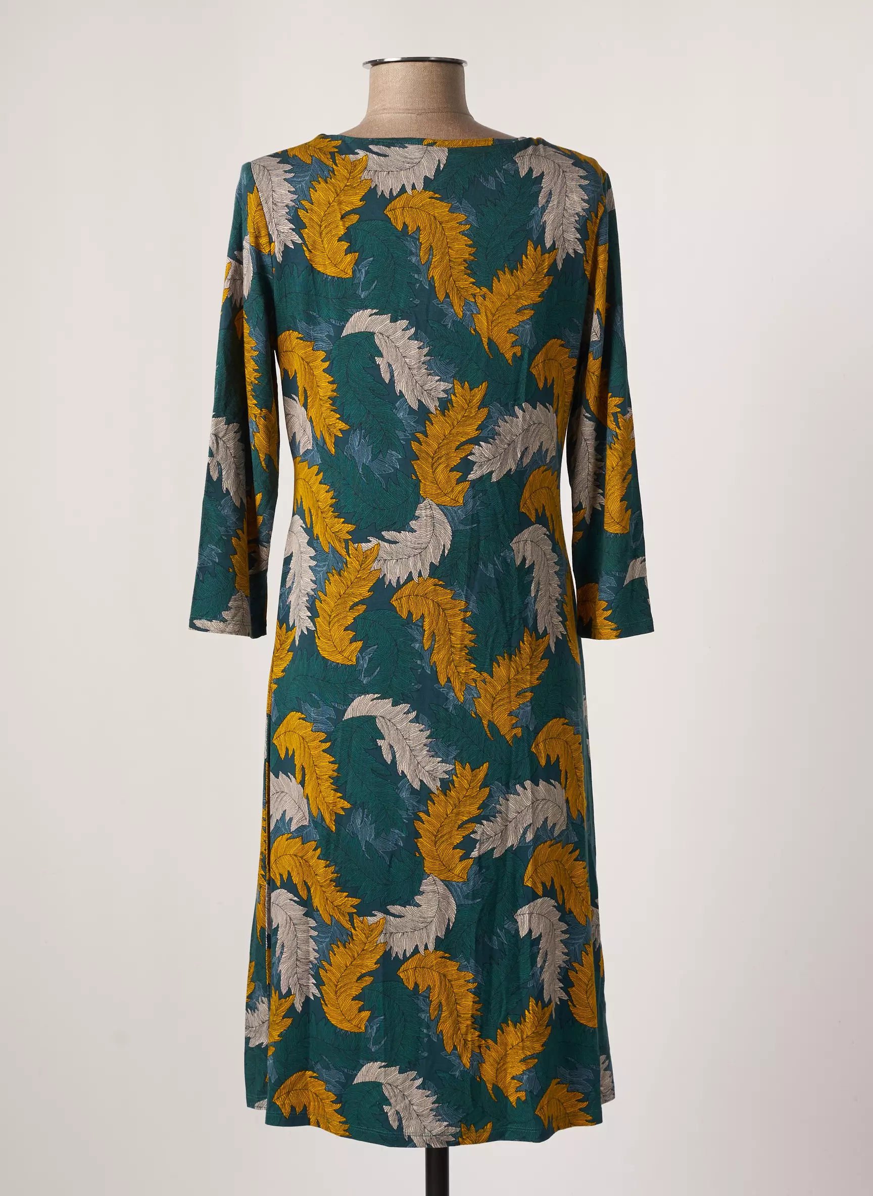 Surkana Robes Mi Longues Femme couleur vert