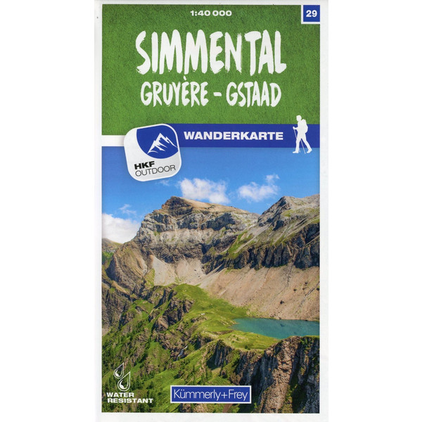 Simmental / Gruyère - Gstaad 29 Wanderkarte 1:40 000 matt laminiert - Wanderkarte
